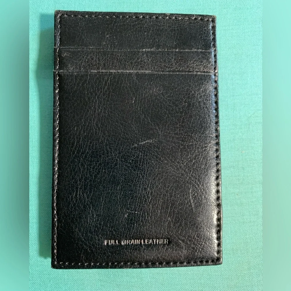 Pitt Wallet | Card Holder ~ Black Leather ~ University of Pittsburgh - Picture 5 of 7